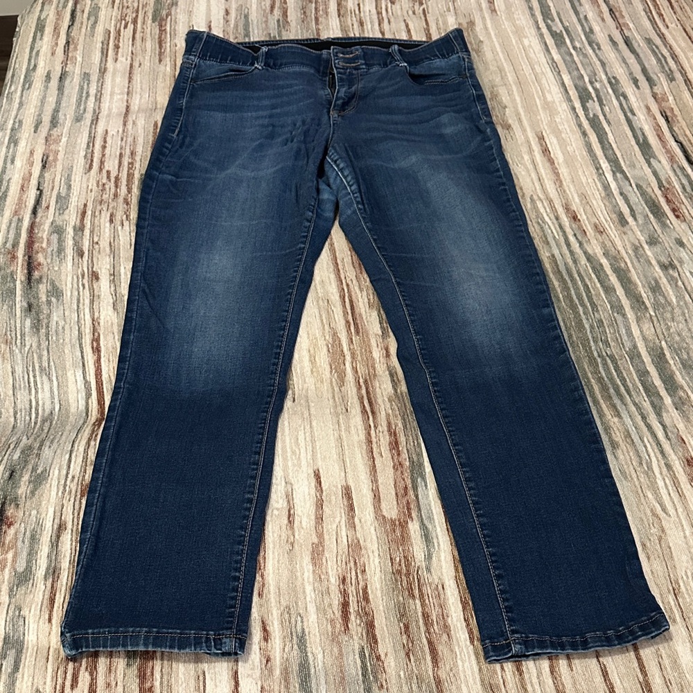 Tummy Control Apt. 9 Women’s Dark Blue Relaxed Jeans size 14